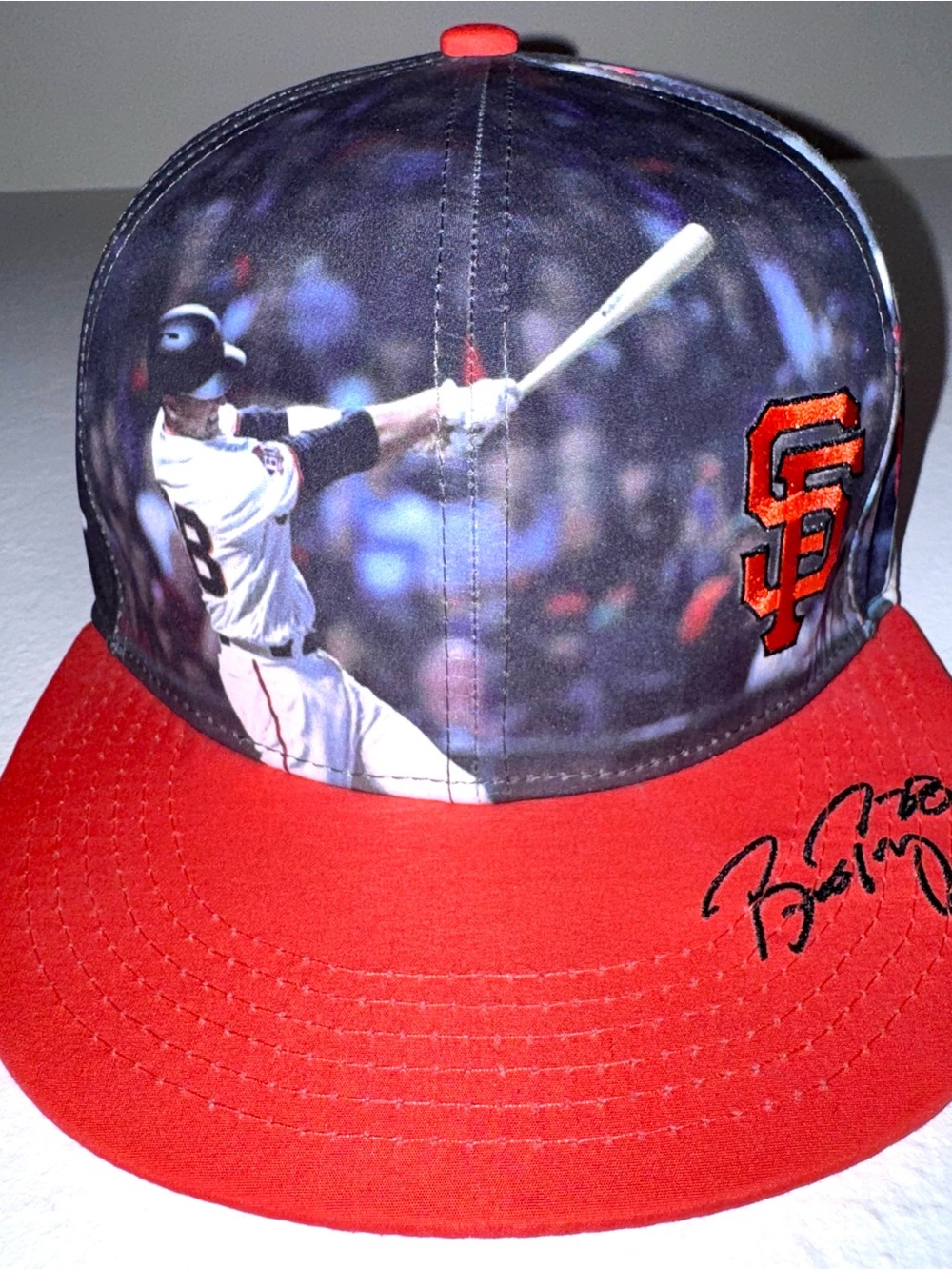 2019 SF Giants Buster Posey #28 Signature Hat Cap MLB SGA Giveaway NEW 4/7/2019